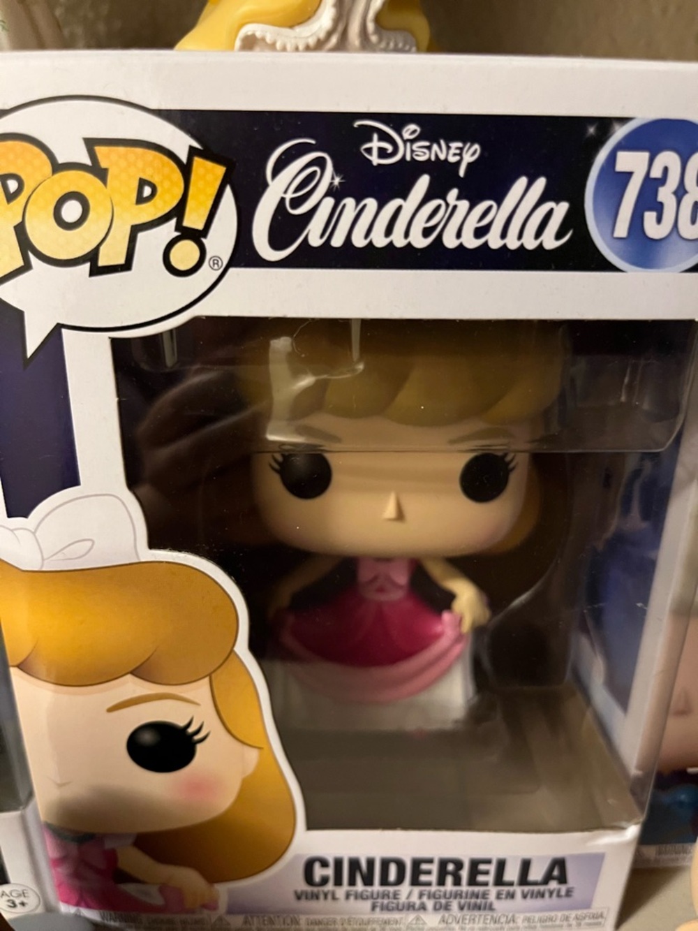 Funko Cinderella Vinyl Figure - Pink and White Dress